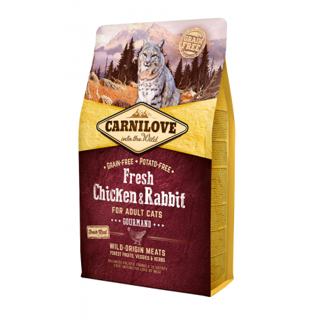 Carnilove FRESH Chicken & Rabbit Adult - Gourmand kassitoit 6kg Carnilove FRESH Chicken & Rabbit Adult - Gourmand kassitoit 6kg