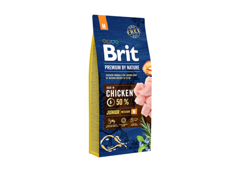 Brit Premium Junior Medium koeratoit 15kg