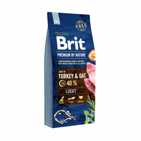 BRIT PREMIUM Light koeratoit 15kg BRIT PREMIUM Light koeratoit 15kg