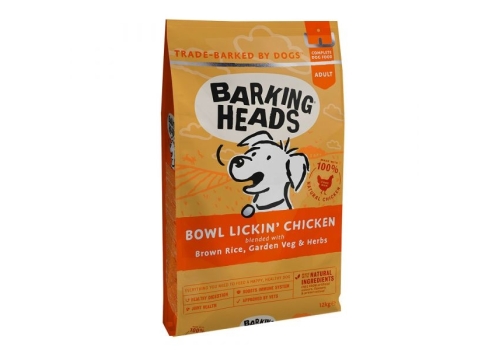 BARKING HEADS KOERA TÄISSÖÖT BOWL LICKIN CHICKEN 12KG