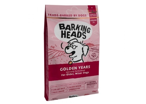 BARKING HEADS KOERA TÄISSÖÖT GOLDEN YEARS SEENIOR 12KG