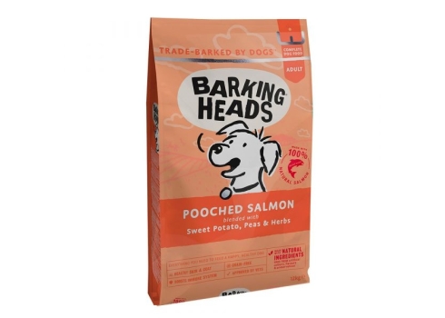 BARKING HEADS KOERA TÄISSÖÖT POOCHED SALMON 12KG