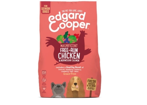 EDGARD COOPER KOERA TÄISSÖÖT FREE-RUN KANA/LÕHE SEENIOR 2,5KG
