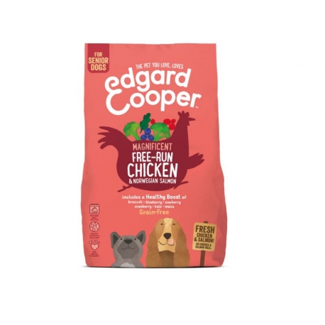 EDGARD COOPER KOERA TÄISSÖÖT FREE-RUN KANA/LÕHE SEENIOR 2,5KG