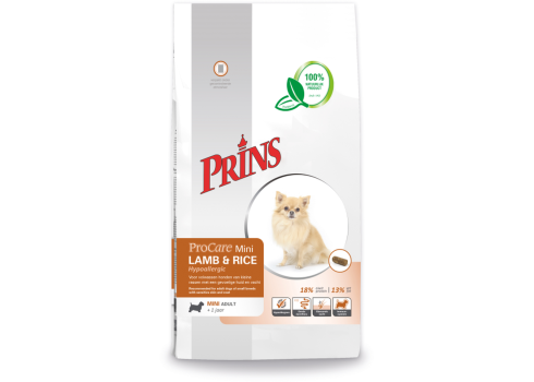 Prins Mini LAMB & RICE Hypoallergic koeratoit 2x3kg