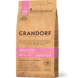 Grandorf Dog - Lammas ja pruun riis 12kg - Puppy koeratoit
