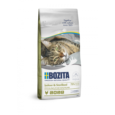 Bozita Indoor & Sterilised Chicken kassitoit 2kg Bozita Indoor & Sterilised Chicken kassitoit 2kg
