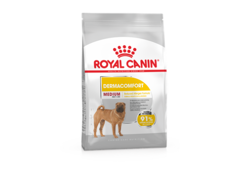 Royal Canin Medium Dermacomfort 10kg koeratoit, koeratiodud