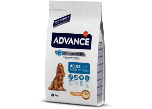 ADVANCE koeratoit Medium Adult Chicken 14kg, medium koeratoidud