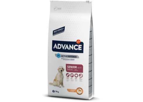 ADVANCE koeratoit Maxi Senior Chicken & Rice 14kg, senior koeratoidud