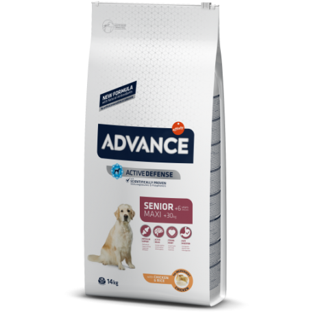 ADVANCE koeratoit Maxi Senior Chicken & Rice 14kg, senior koeratoidud ADVANCE koeratoit Maxi Senior Chicken & Rice 14kg, senior koeratoidud