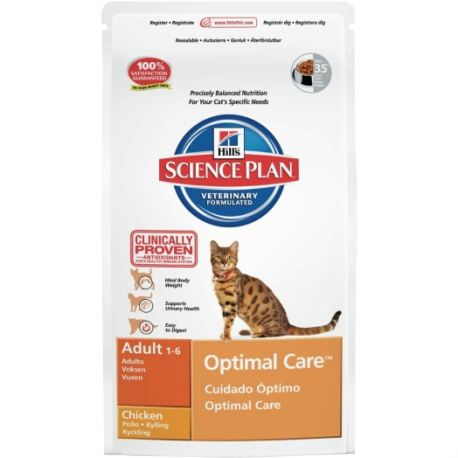 HILL'S SP FELINE OPTIMAL CARE ADULT CHICKEN kassitoit 1,5KG
