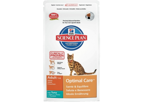HILL'S SP FELINE OPTIMAL CARE ADULT TUNA kassitoit 1,5kg
