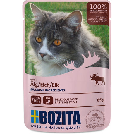 BOZITA PÕDRALIHA TÜKID ŽELEES kassi täissööt 12x85g BOZITA PÕDRALIHA TÜKID ŽELEES kassi täissööt 12x85g