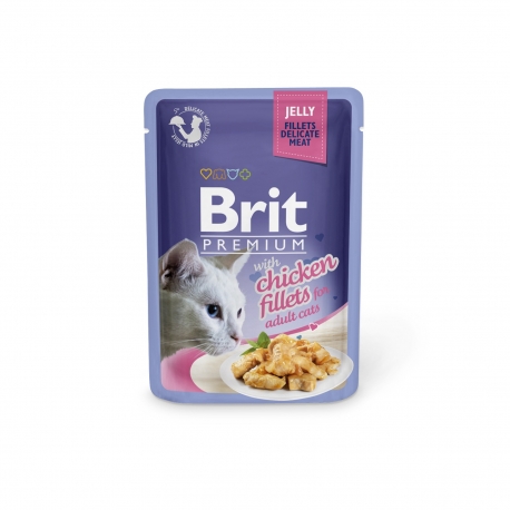Brit Premium Cat Delicate Fillets in Jelly with Chicken märgtoit kassidele 24x85g Brit Premium Cat Delicate Fillets in Jelly with Chicken märgtoit kassidele 24x85g