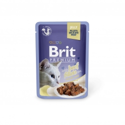 Brit Premium Cat Delicate Fillets in Jelly with Beef märgtoit kassidele 24x85g