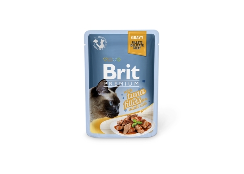 Brit Premium Tuna Fillets in Gravy märgtoit kassidele 24x85g