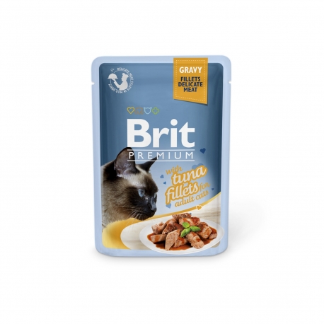 Brit Premium Tuna Fillets in Gravy märgtoit kassidele 24x85g Brit Premium Tuna Fillets in Gravy märgtoit kassidele 24x85g