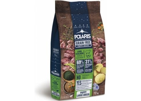 Polaris grainfree puppy large lamb&salmon koeratoit 12kg
