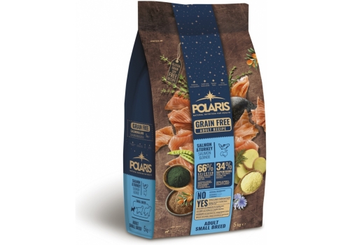 Polaris grainfree salmon&turkey adult small breeds koeratoit 5kg