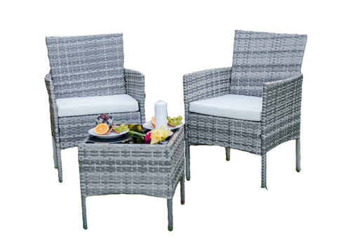 Aiamööbli komplekt Bello Giardino SANO hall, diivan + 2 tooli + laud