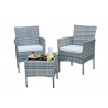 Aiamööbli komplekt Bello Giardino SANO hall, diivan + 2 tooli + laud