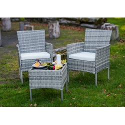 Aiamööbli komplekt Bello Giardino SANO hall, diivan + 2 tooli + laud