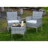 Aiamööbli komplekt Bello Giardino SANO hall, diivan + 2 tooli + laud