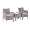 Aiamööbli komplekt Bello Giardino SANO hall, diivan + 2 tooli + laud