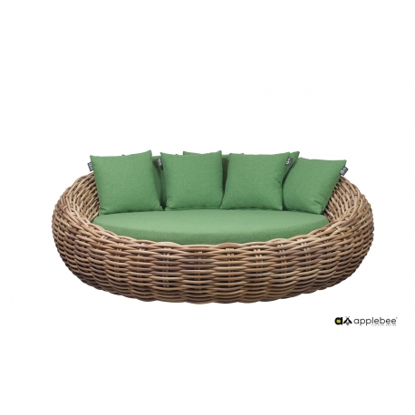 Aiadiivan Apple Bee COCOON kubu / roheline, 220x220xH76 cm
